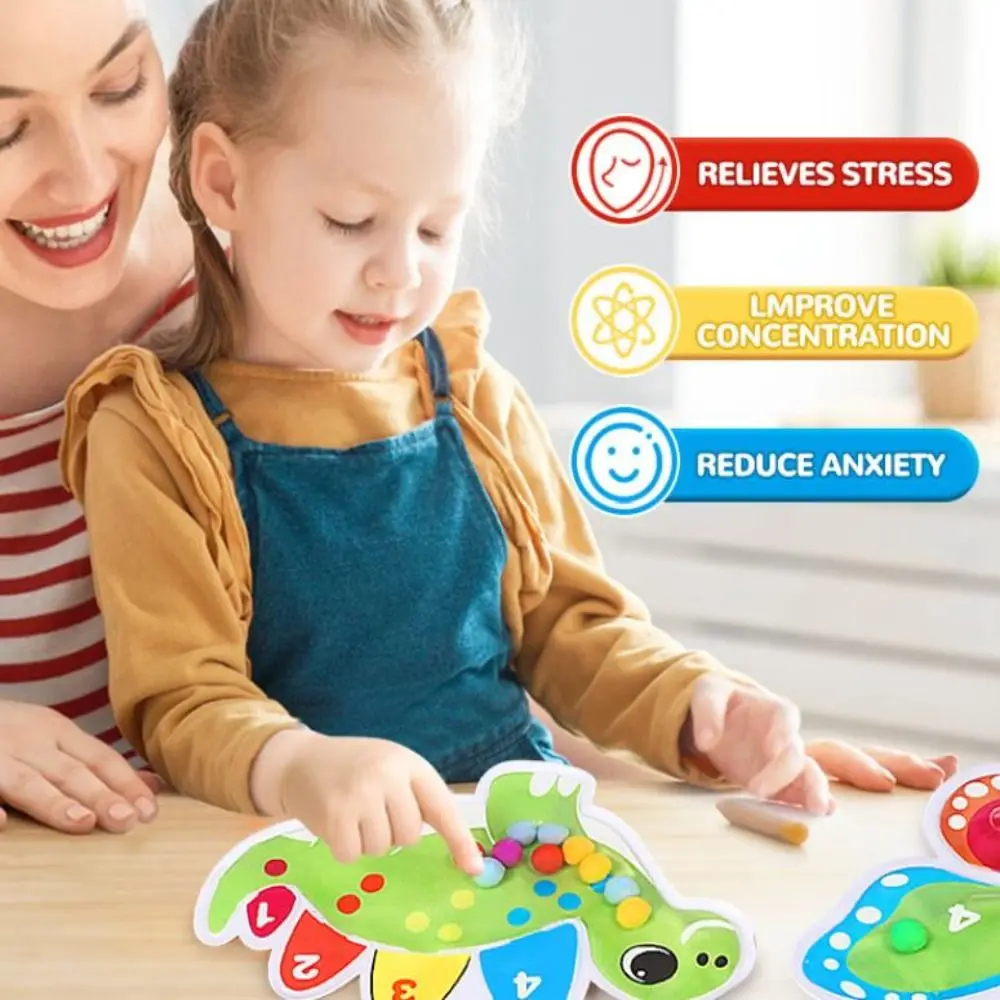 Jouets de tri de couleurs assorties, hérisson à presser, Fidget sensoriel, jouet d'apprentissage pour tout-petits