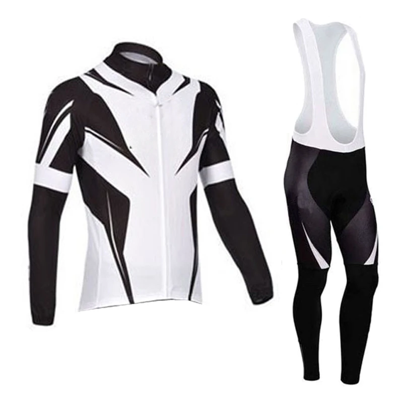 Cycling Team Men\'s Cycling Jersey Long Sleeve Set MTB Bike Clothing Tenue Velo Homme Bicycle Wear