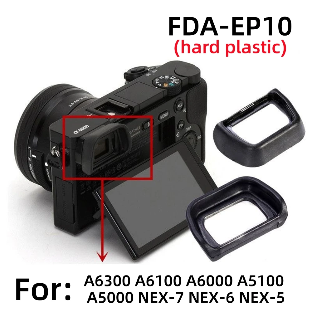 Visor de Repuesto para Cámara, de Plástico ABS, FDA-EP10, para Sony A6300 A6100 A6000 A5100 A5000 NEX-7 NEX-6 NEX-5, Accesorios