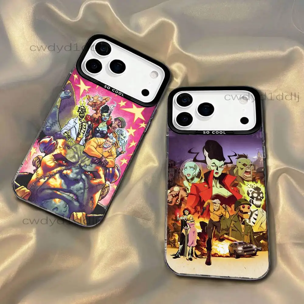 

C-Creature Heros Commandos For iPhone 17,16,15,14,13,12,X,8,Pro,Max,Plus,SE4,Air,Mini Black IMD Matte Case