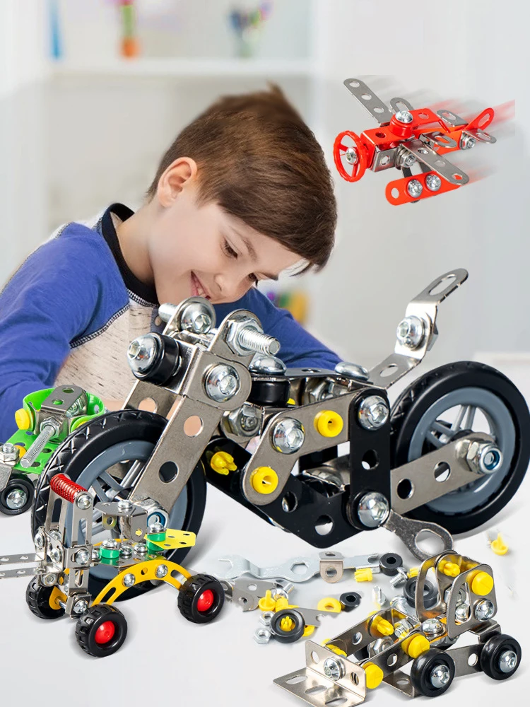 Machinery Building Blocks Assembly Toy, Firefighting Urban Construction Model, Children's Screwing 3d Stereoscopic Puzzle，XT236