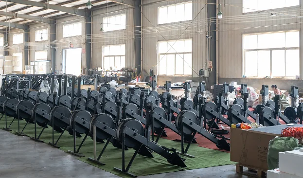 2026 Air Powered Rowing Machine With Monitor Gym Bodybuilding Training Gear