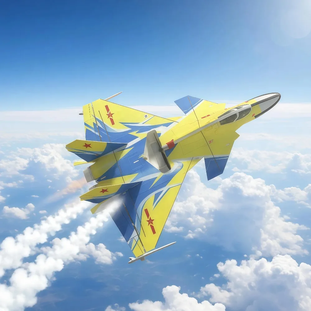KePaQi J20 2.4G RC Fighter Glider, Remote Control Plane, Shockproof Magic Board Toy for Kids Boys