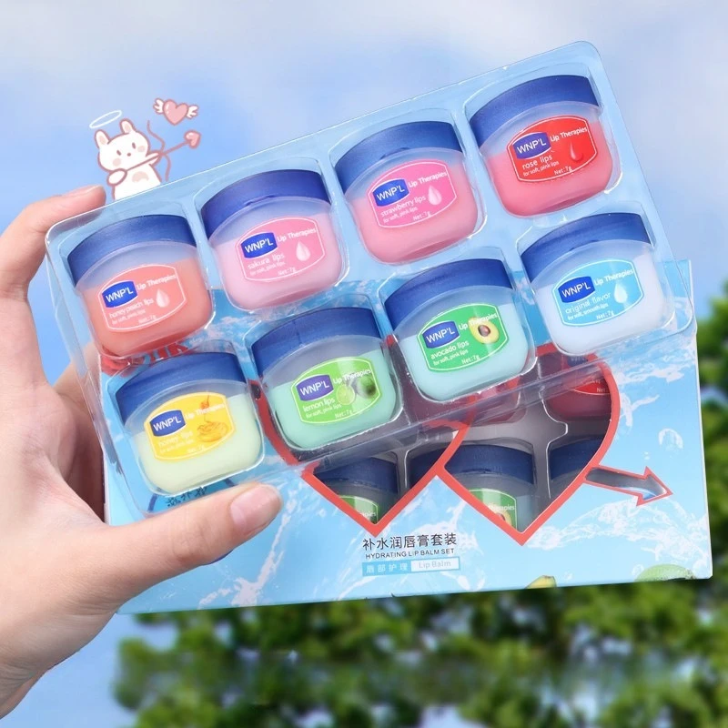 Set balsamo per labbra Vaselina naturale idratante anti-screpolature gelatina di petrolio olio per labbra cosmetici coreani originali cura della pelle