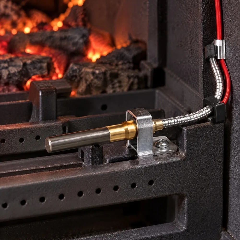 Replacement Thermopile 750mV for Reliance and A.O. For Smith Water Heaters Compatible with Multiple Gas Valve Types