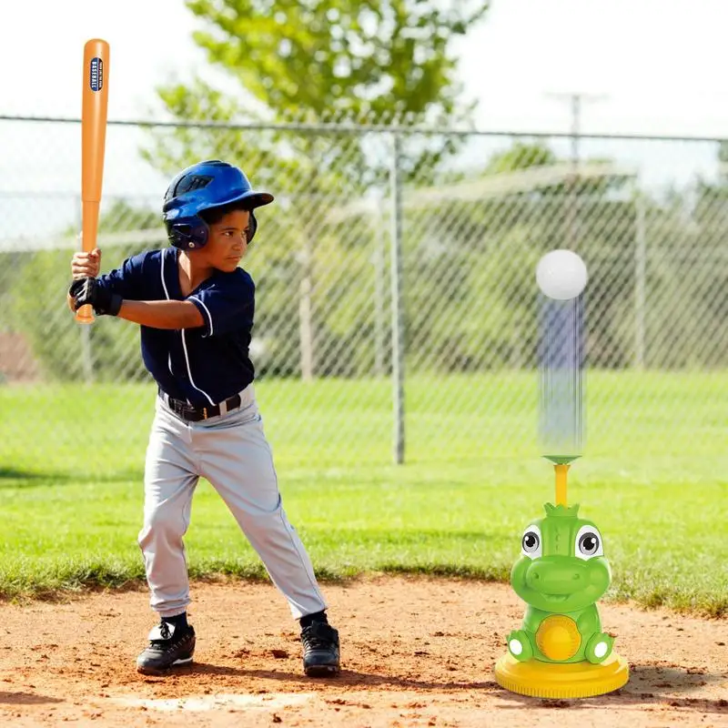 Conjunto de beisebol da criança engraçado máquina de arremesso de beisebol da criança brinquedos esportivos multiuso crianças instrutor de beisebol treinamento de beisebol