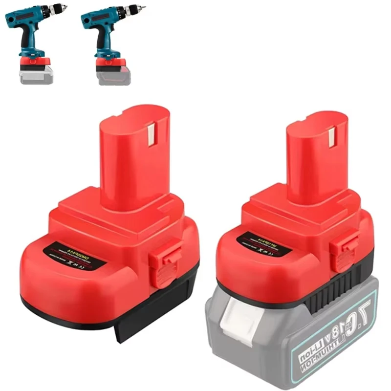 

Адаптер аккумулятора для литий-ионного аккумулятора Makita/Dewalt/Milwaukee 18 В 20 В, конвертируемое в аккумуляторную батарею Makita 12 В/14,4 В, инструменты для выводов