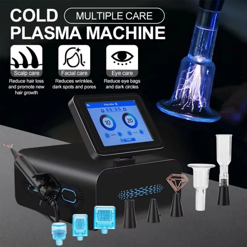 

Newest 2 In 1 Cold and Hot Plasma Machine Fusion Plasma Diamond Stamp Ozone Plasma Skin Rejuvenation Anti-aging Skin Care Machin