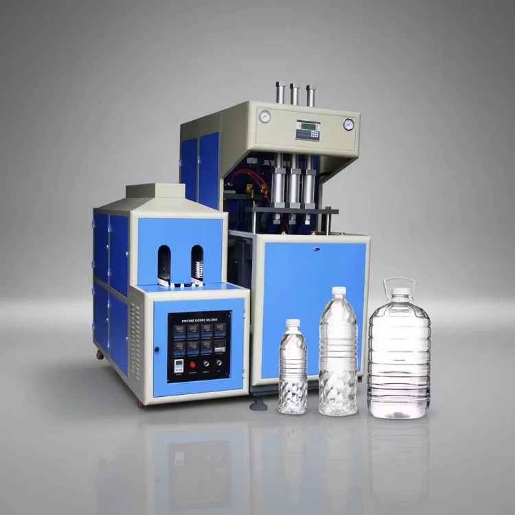4 Cavity Semi Automatic PET Bottle Blowing Machine for Mineral Water Customized Blow Molder for PET Preform with High Efficiency