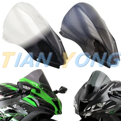 Parabrisas de doble burbuja ABS para motocicleta, Deflector de viento para Kawasaki ZX10R ZX 10R 2016 2017 2018 2019 2020