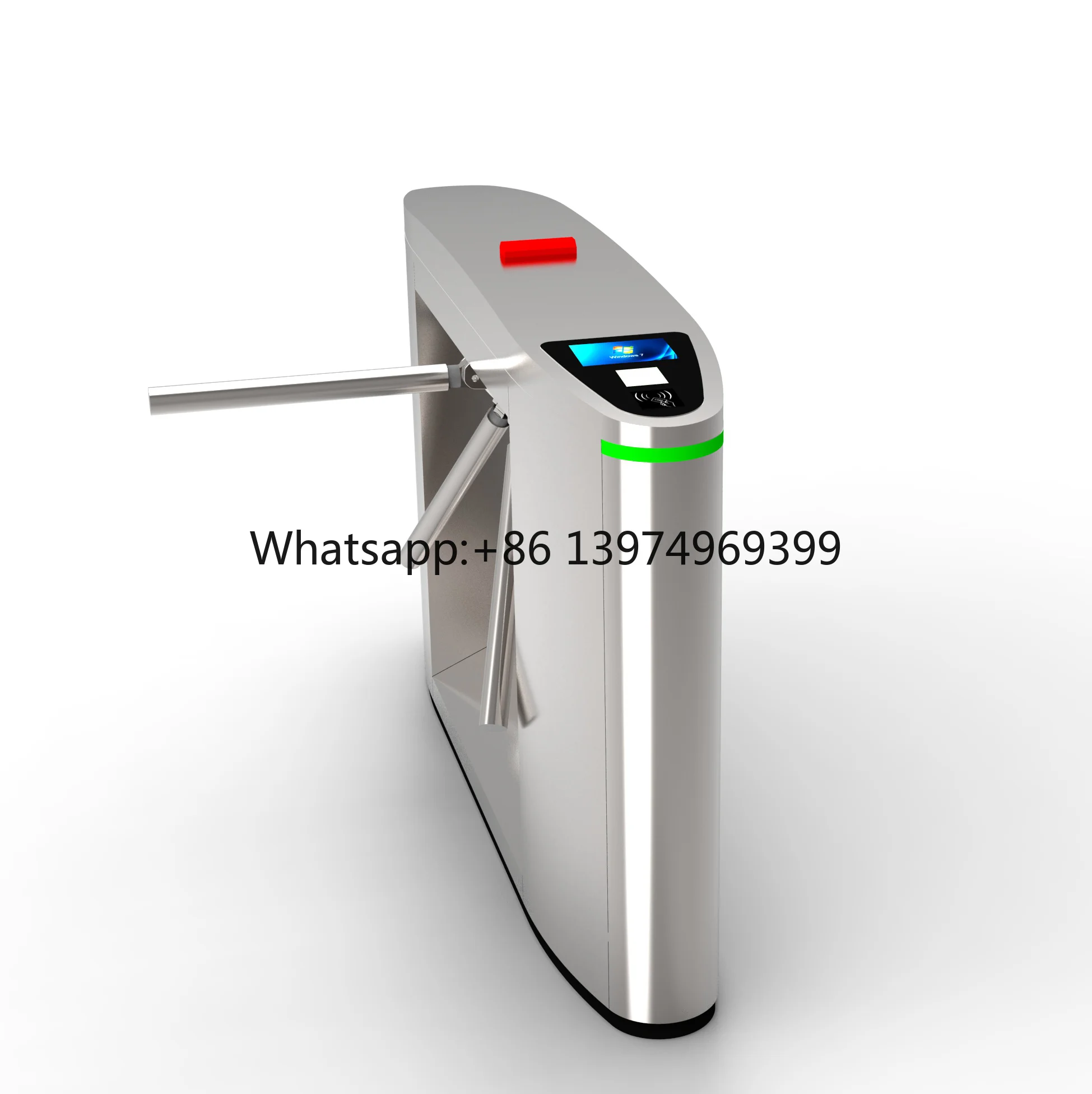 Automatic Swing Fingerprint/Qr Code Access Control Security Tripod Turnstile Gate Stainless Steel Turnstile Tripod Barrier Gate