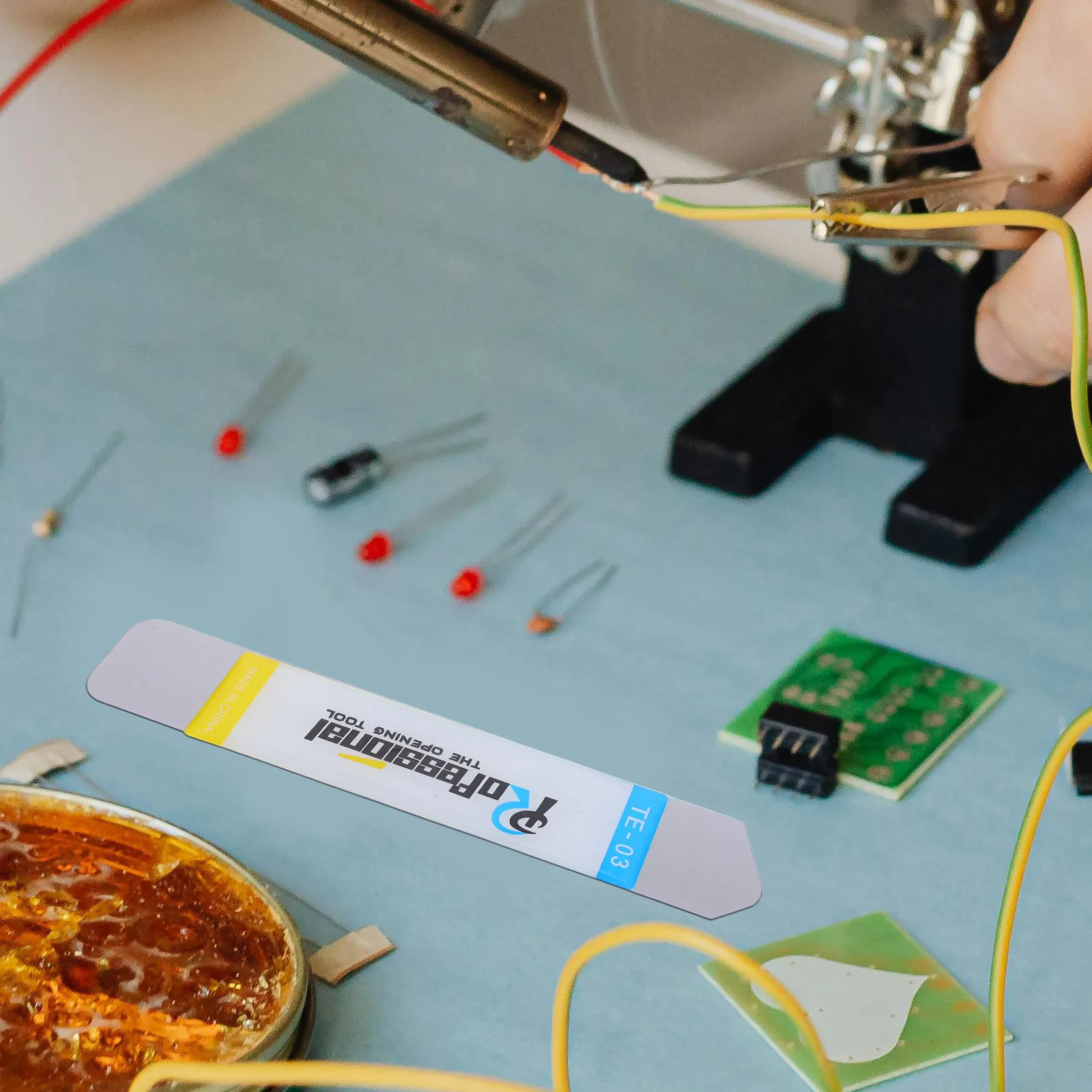 10pcs Phone Repair Tool Kit Stainless Steel Metal Spudger Thin Pry Opening Tool For Mobile Tablet Laptop Disassembly Tools