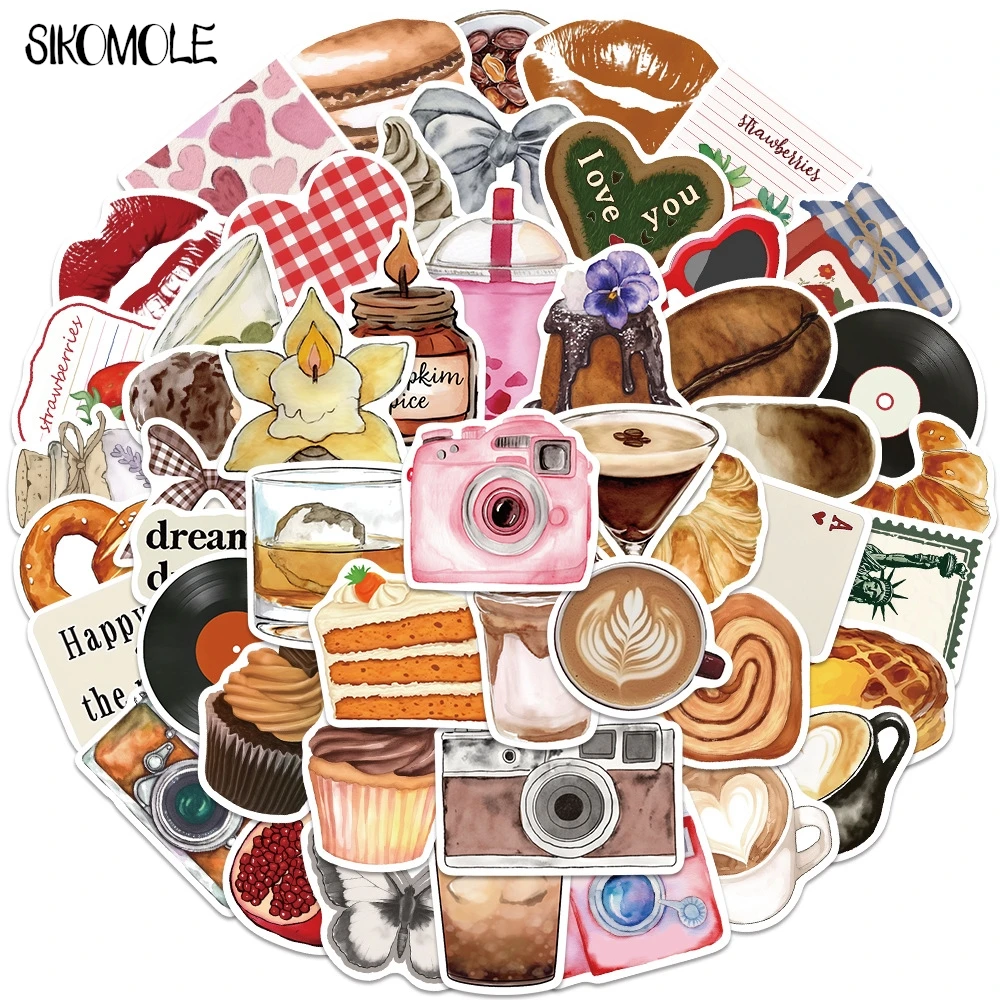 10/30/60PCS Pinterest Ispirato Estetico Divertimento Adesivi INS Cartoon Carino Decalcomanie FAI DA TE Laptop Skateboard Impermeabile Graffiti adesivo