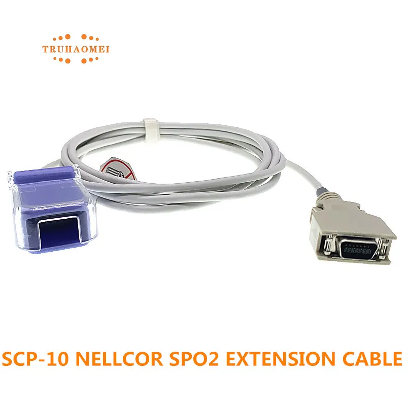 Reusable SpO2 Sensor Extension Cable For EC-8 DEC-8 SCP-10 DOC-10 Durable SAO2 Adapter Wire