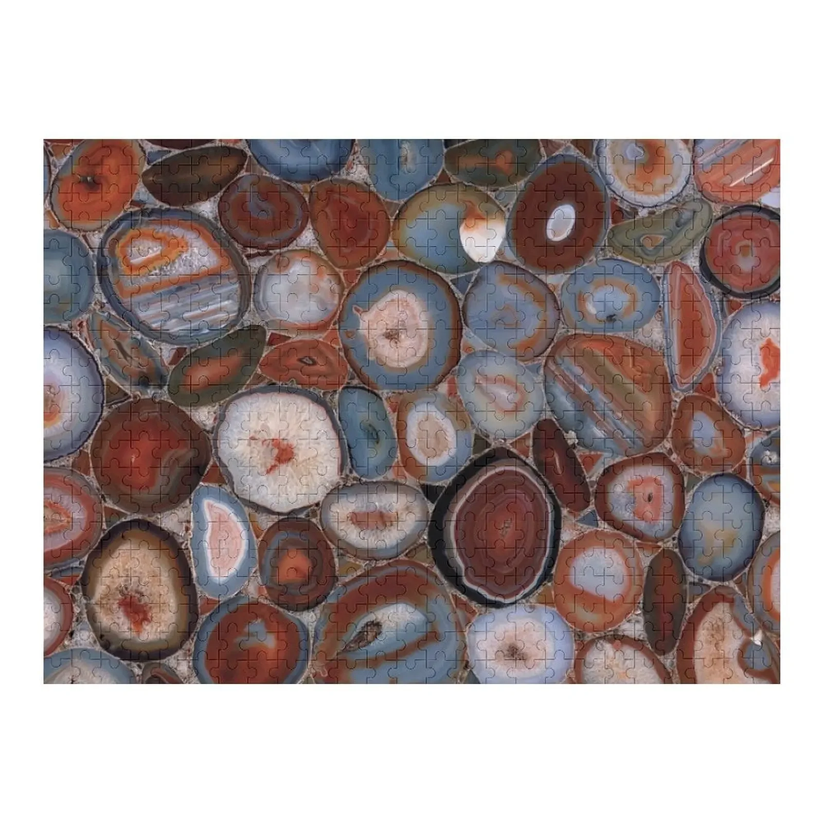 

Red Agate Geode Gemstone Jigsaw Puzzle Christmas Toys Customized Picture Customized Toys For Kids Puzzle