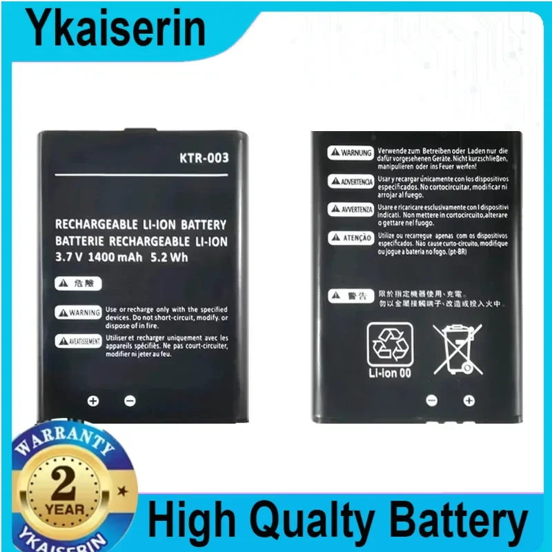 1400mAh KTR-003 Game Console Replacement Battery for Nintendo NN3DS, MWH710A01, New 3DS Batteries Warranty + Track NO