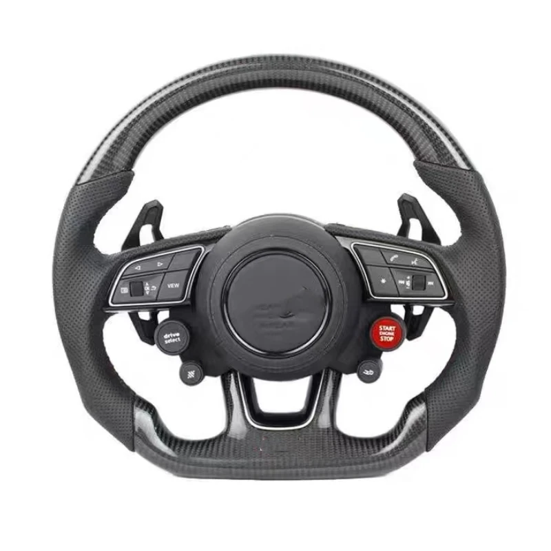 

For Carbon Fiber Steering Wheel Stitching Leather Steering Wheel For Audi A3 A4 B8 B9 A5 A6 A7 C8 A8 D4 D5 D6 Q3 Q5 Steering Wh