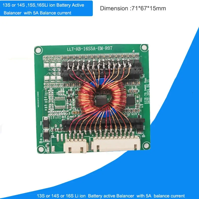 13S 14S 15S 16S Battery Active Balancer or 48V 60V Battery balance module equalizer with 5A Current