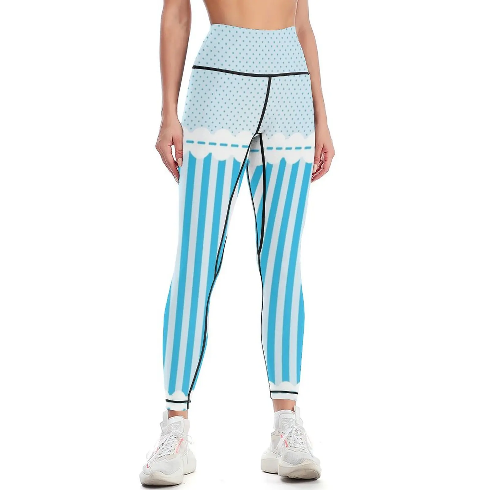 Blue Lolita Leggings for girls Fitness woman sport set Womens Leggings