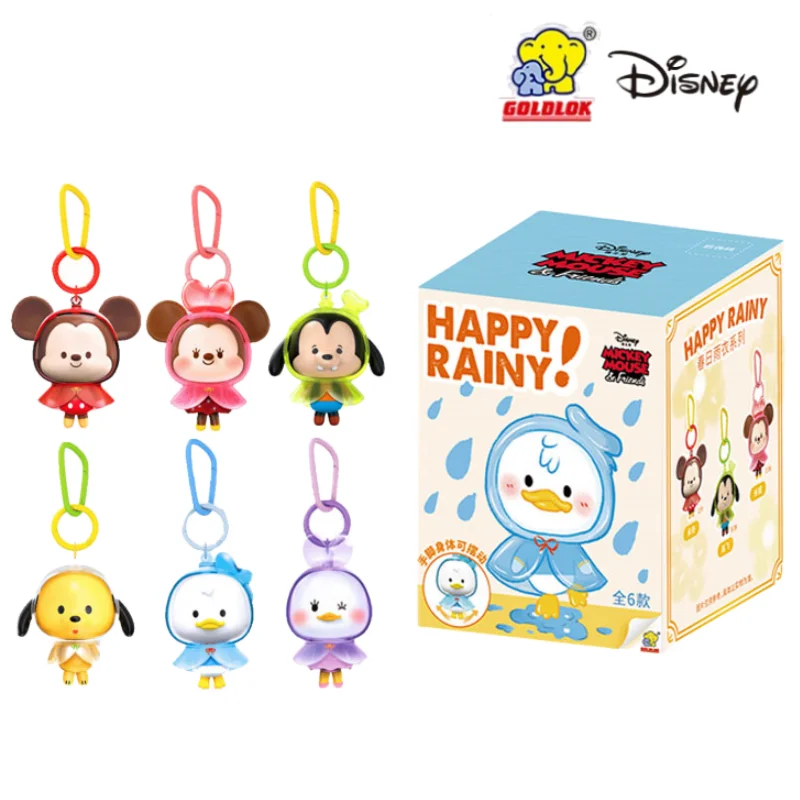 

Оригинальный весенний плащ Disney, слепая коробка, Микки, солнечная кукла, кулон, брелок, мультяшный декор, игрушки, загадочная коробка, подарок на день рождения