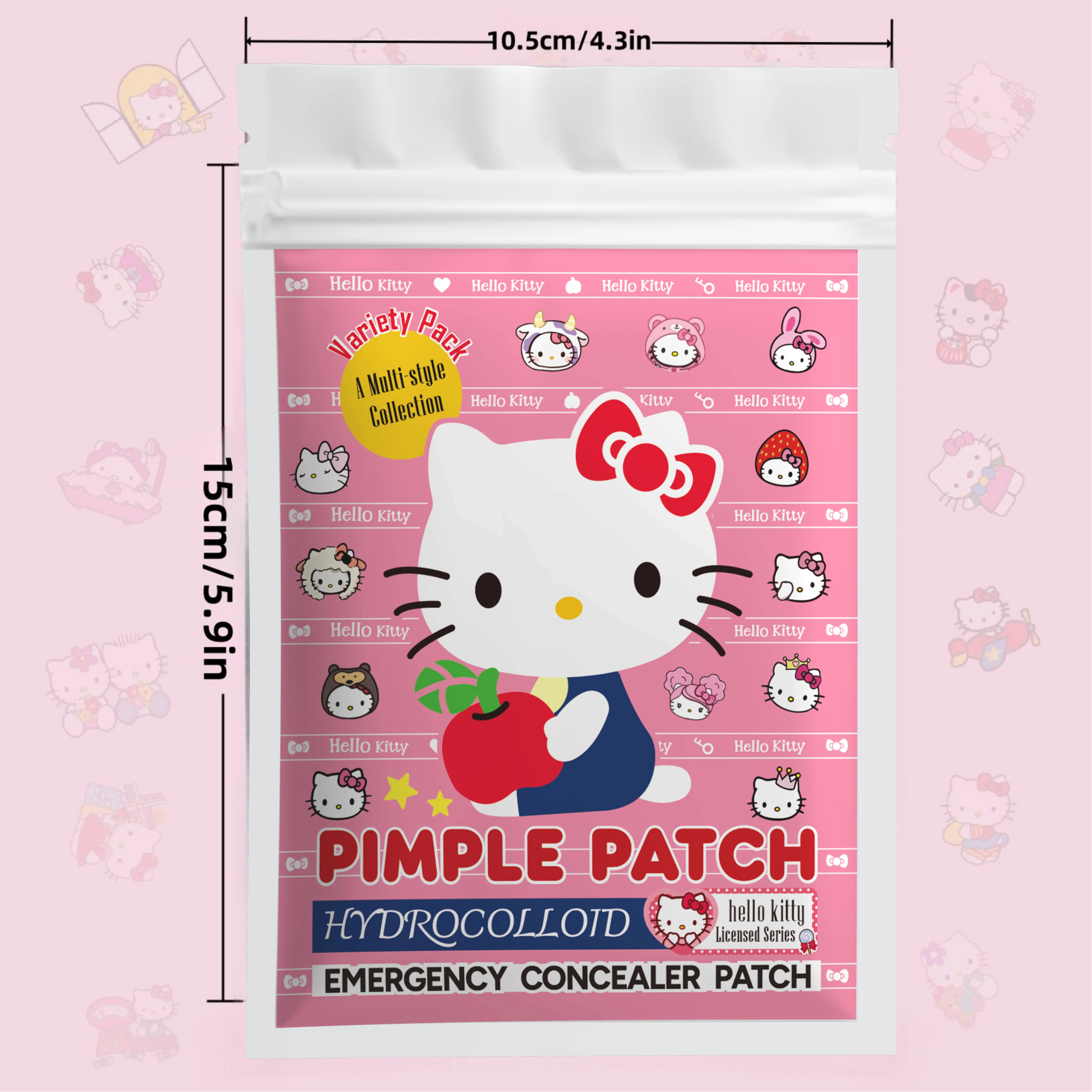 48/120PCS hello kitty Acne patches, facial acne patches, hydrogel acne removal patches, concealer