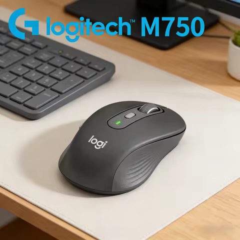 Logitech M750 Wireless Mouse Bluetooth 2.4G Silent Ergonomic Mouse for Laptop PC Office Home