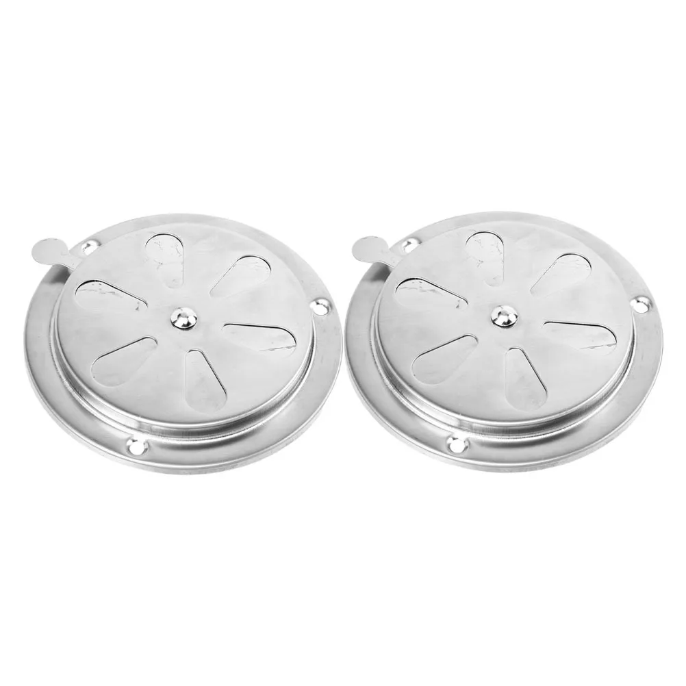 

2Pcs Stainless Steel Air Damper for Rv Boat Yacht Marine Ventilation Grill Louver Exhaust Vent Cover Efficient Airflow Control