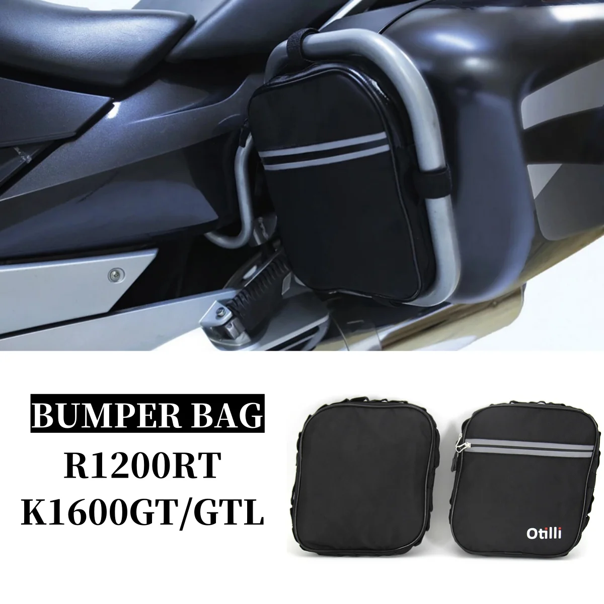 

Для BMW R1200RT K1600GT K1600GTL K1600 GT GTL R1200 RT Мотоциклетный бампер Сумка для защиты от ударов Водонепроницаемая сумка для хранения инструментов для ремонта