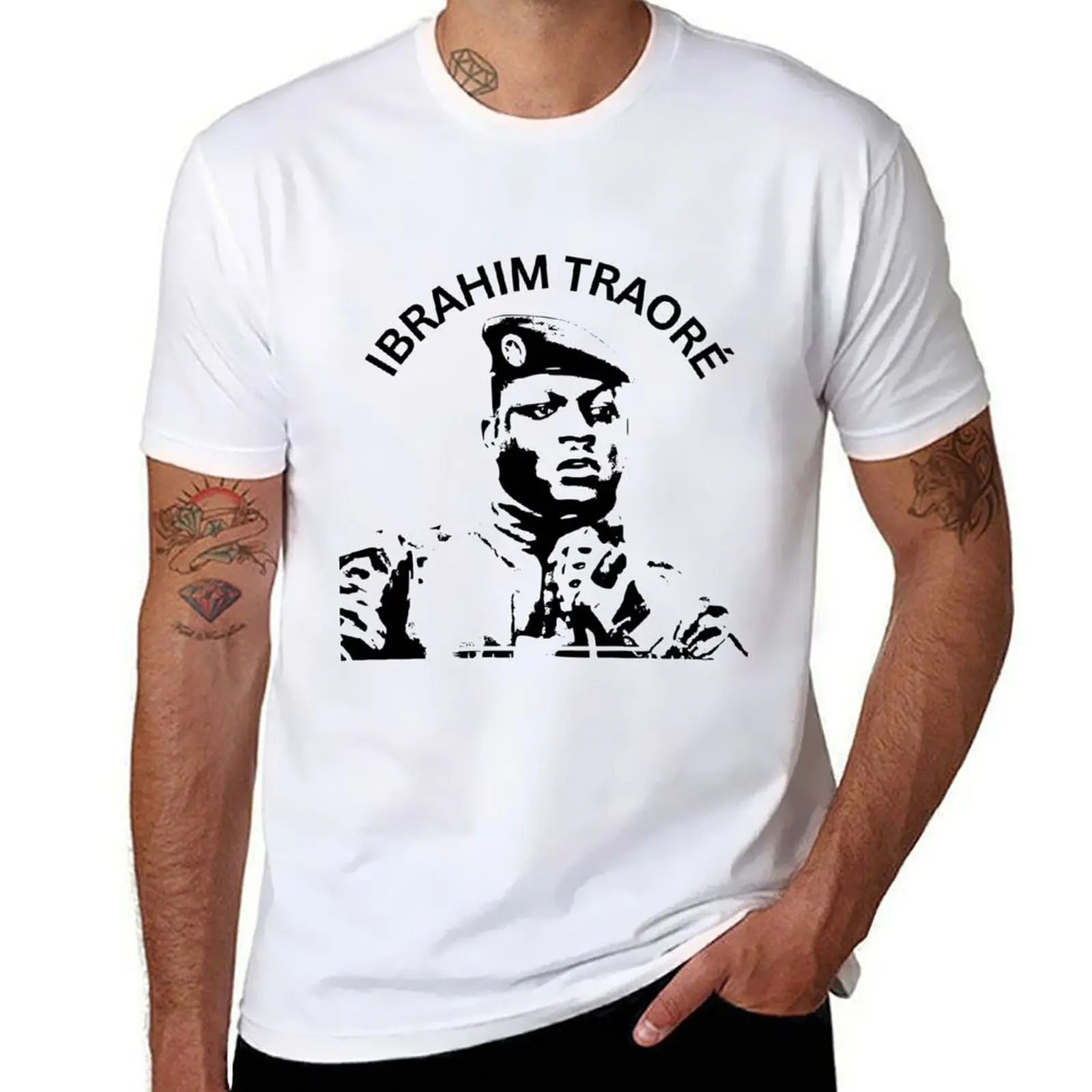 

Ibrahim Traore T-Shirt t shirt personalised black cotton t-shirt plain for man package T-Shirt