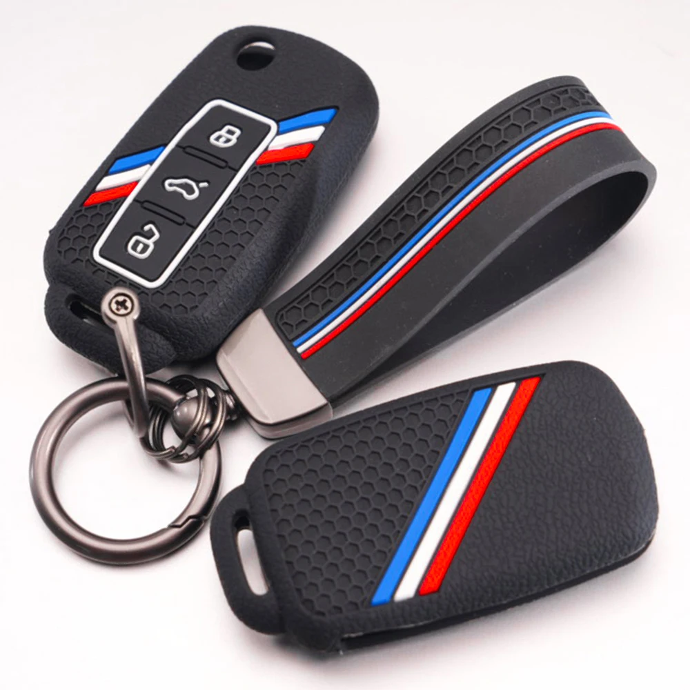 Protective Key Cover Keychain For Volkswagen Golf Polo Passat Magotan Tiguan Sagitar Bora Lavida Lamando CC Arteon T-Roc Premium