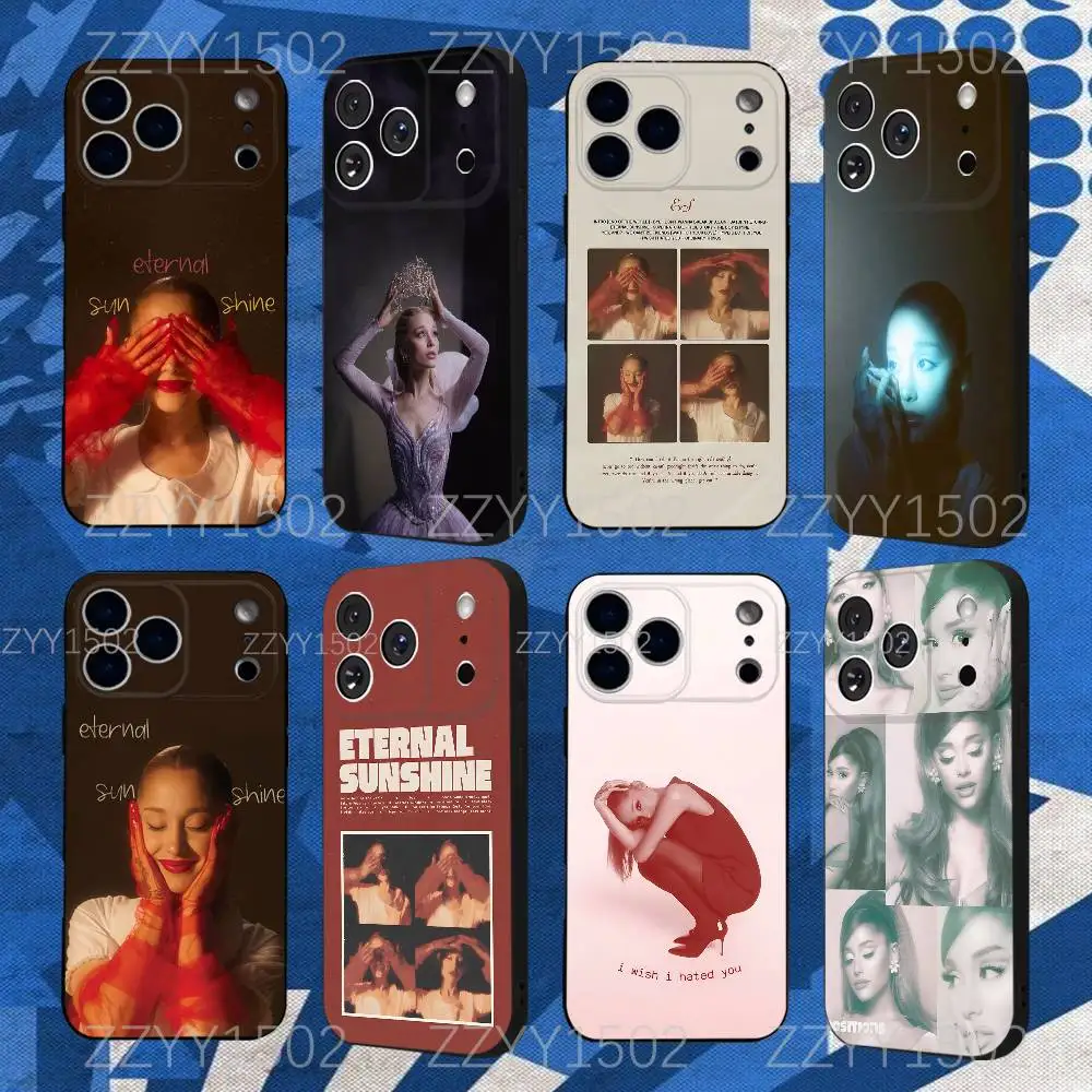 

A-Ariana G-GrandeS Eternal Sunshine Phone Case For iPhone 17,16,15,14,13,12,Pro,Max,Plus,E,SE4,Air,Mini Black Funda Shell