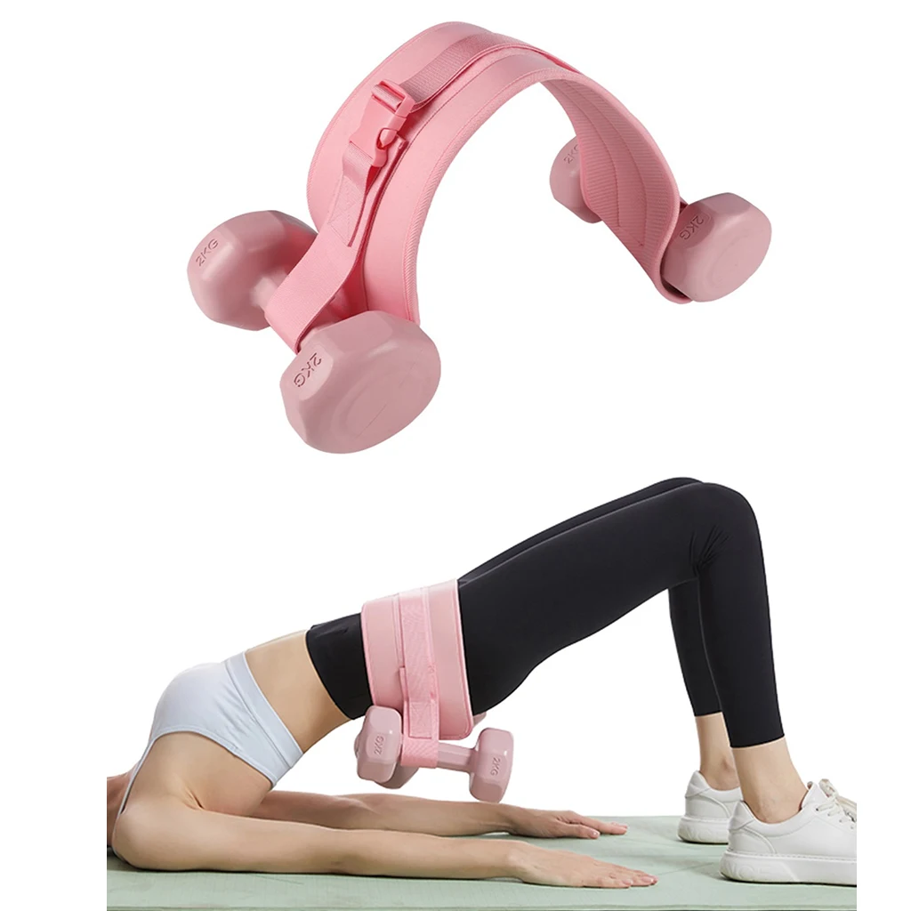 1PC Adjustable Hip Resistance Band Weighted Waist Belt for Glute Workout, Hip Shaping, Dumbbell Training & Home Fitness