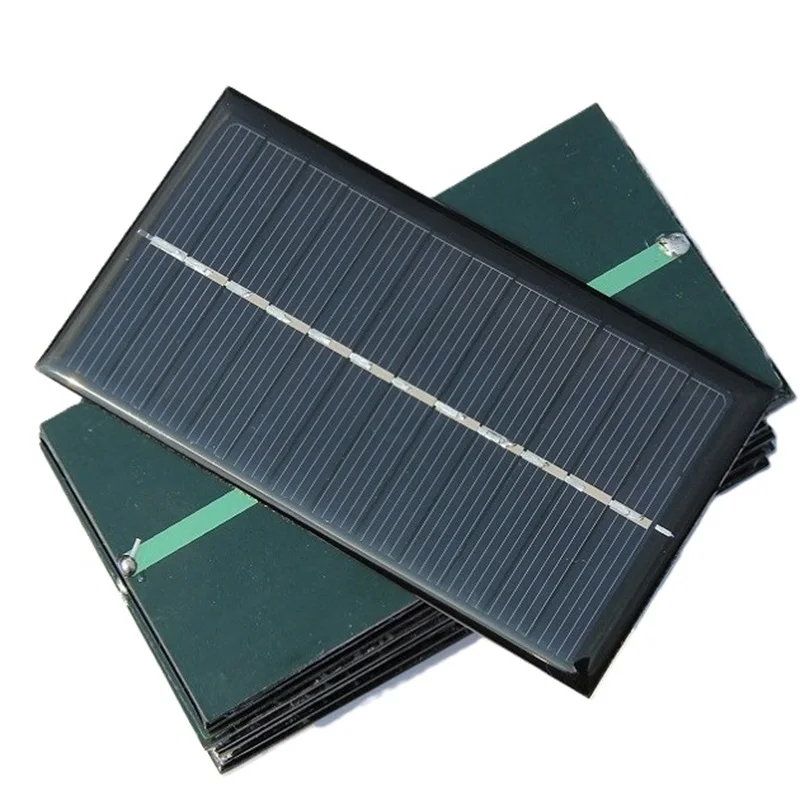 تخصيص 6 فولت 1 واط لوحة طاقة شمسية صغيرة الكريستالات المحمولة وحدة الخلايا الشمسية لتقوم بها بنفسك شاحن البطارية الشمسية والأضواء 110*60 مللي متر 5 قطعة