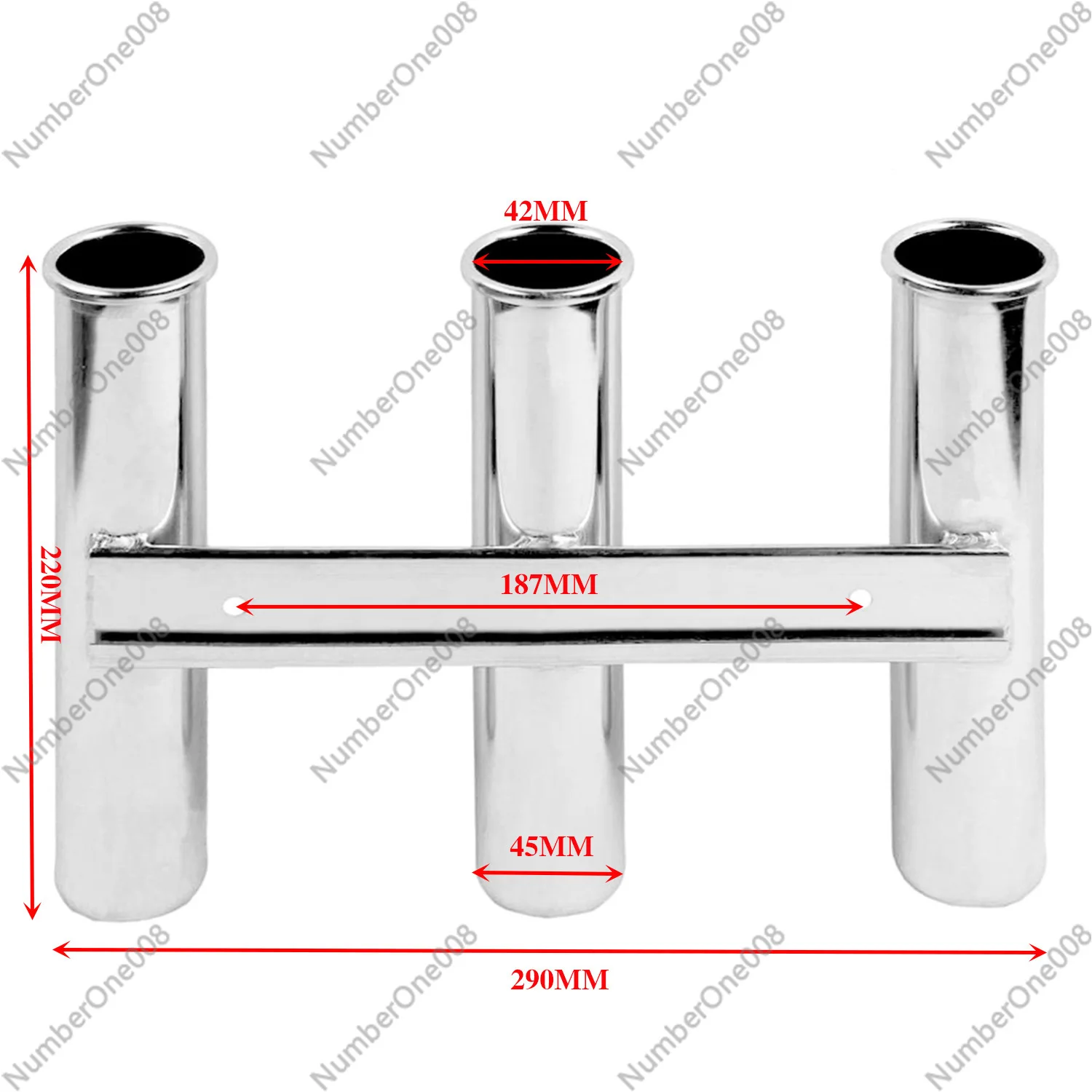 Stainless steel 3/4/5/6 joint fishing rod holder fishing rod accessories marine yacht accessories