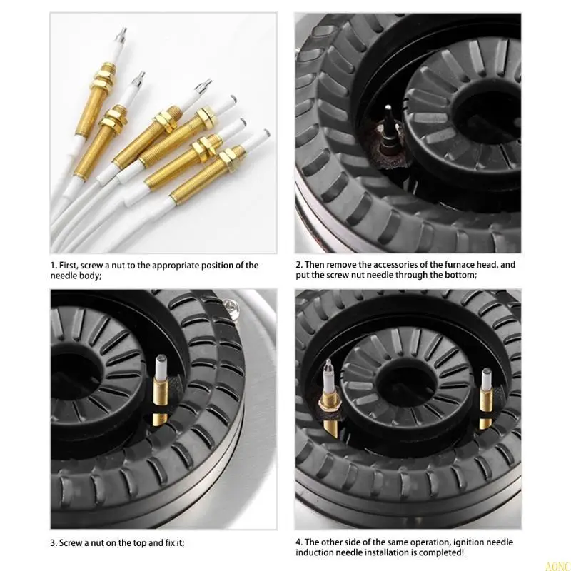 A0NC Propan Gas Burrerscooker -Bereich Keramik Zündheizung Heizung Zündkerzen