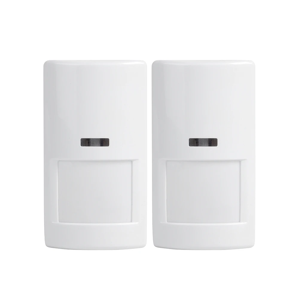 

2pcs CE Certified Indoor DC12V Wired PIR Alarm Motion Sensor Detector Pet Friendly for Home Alarm System with NO NC Alarm Output