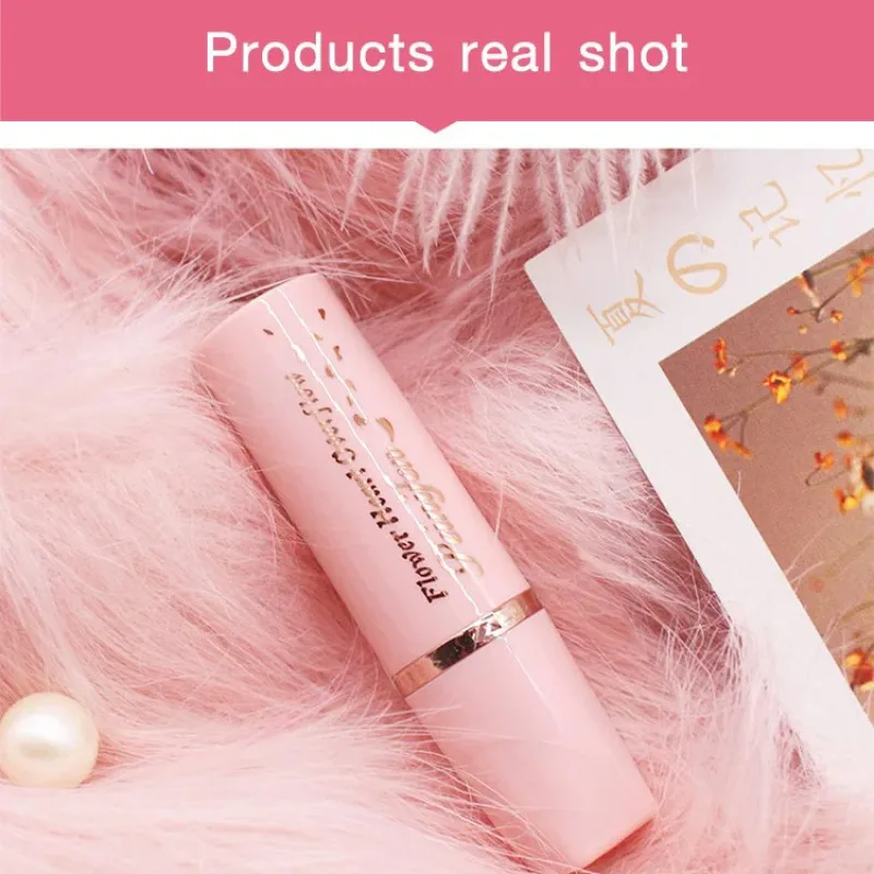 Crystal Jelly Flower Color Changing Lipstick Temperature Color Changing Lip Balm Gloss Transparent Lasting Moisturizer Makeup