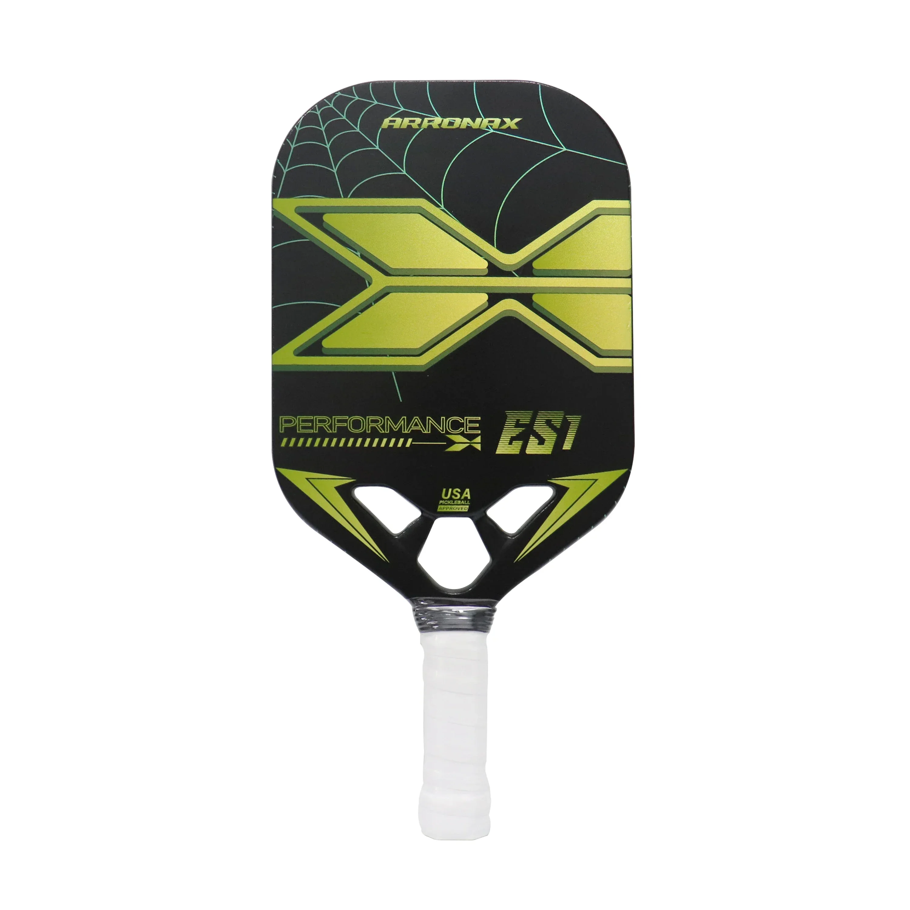 Carbon Fiber Pickleball Paddle Rackets, Max Spin, Aero Guard Edge, 13mm Core, Midweight 8.8oz.