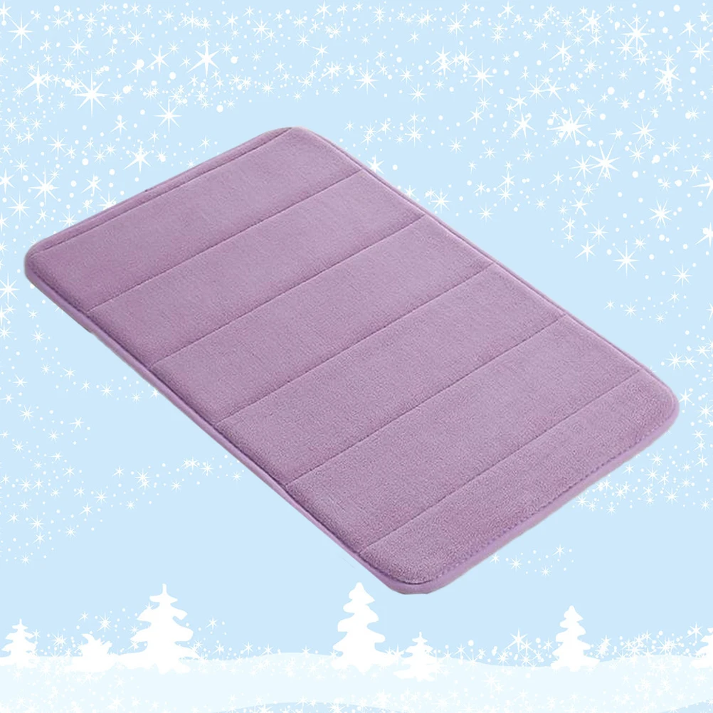 

Purple Bath Rugs for Bathroom Non-slip Floor Mat Back Skid Resistance Carpet Outdoor