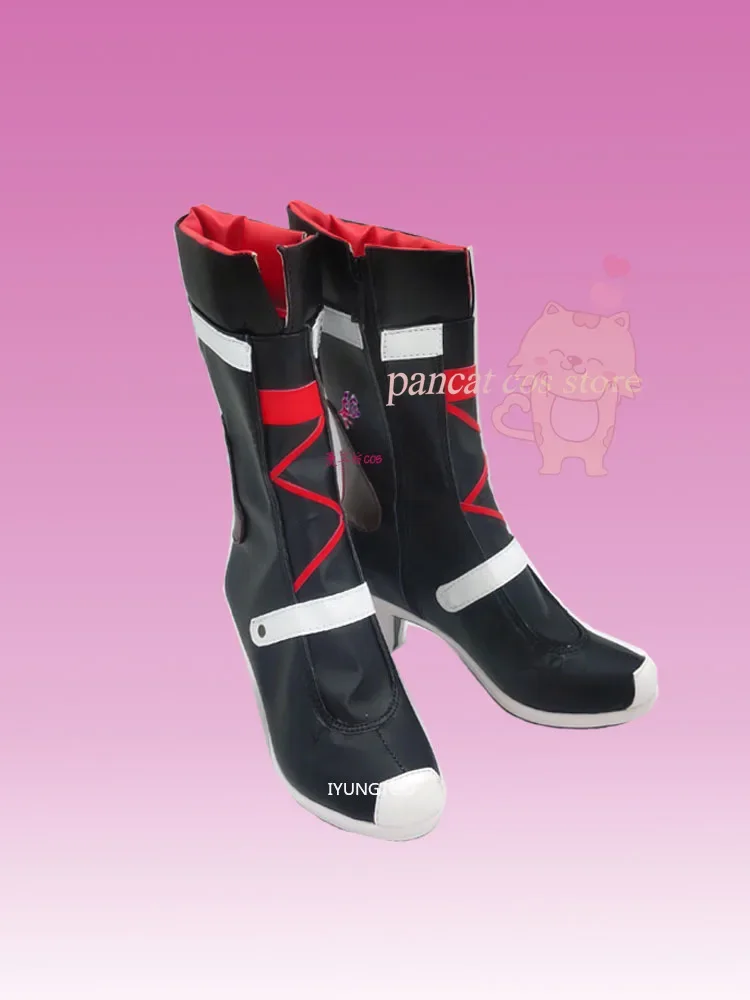 Honkai: 스타 레일 라이덴 메이 코스프레 신발, 만화 애니메이션 게임 코스, 롱 부츠, 코스프레 코스튬 소품 신발, 콘 할로윈 파티