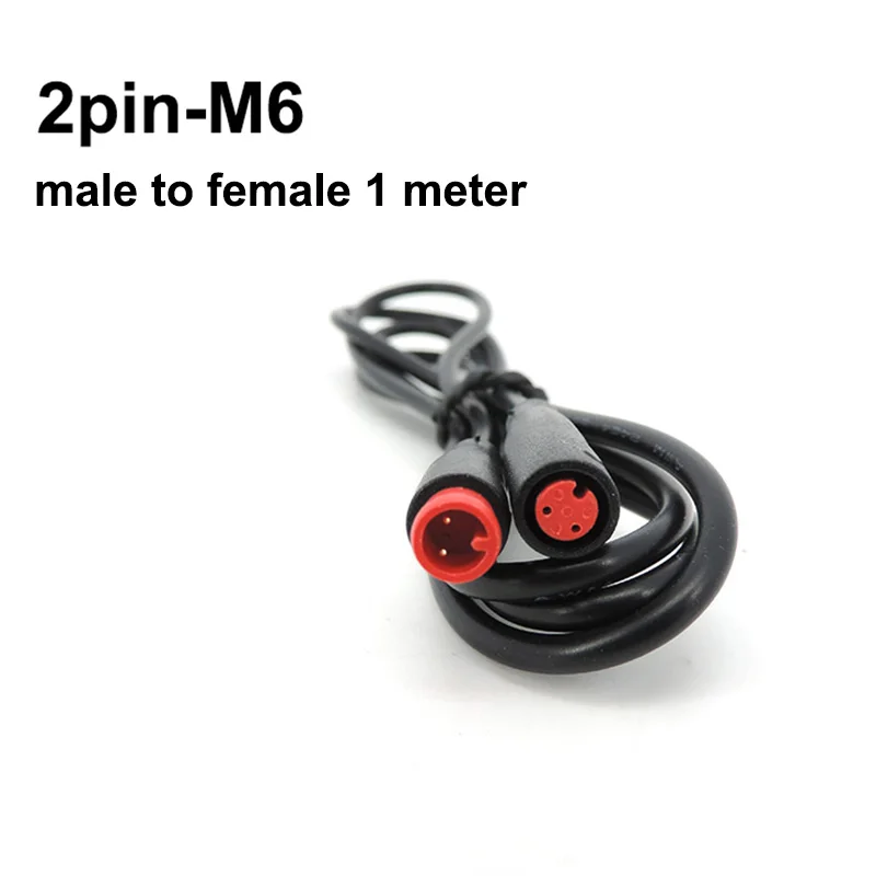 M6 2 3 4 5 Pin Stecker Elektrischer Steckverbinder Männlich Weiblich Roller Bremse Wasserdicht 6mm E-Bike Kabel Stecker Signalsensor Kabel