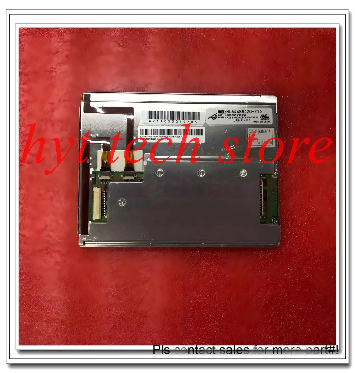 NL6448BC20-21D 6.5 بوصة 20 دبابيس موصل LVDS لوحة، 640*480 أصلي في المخزون