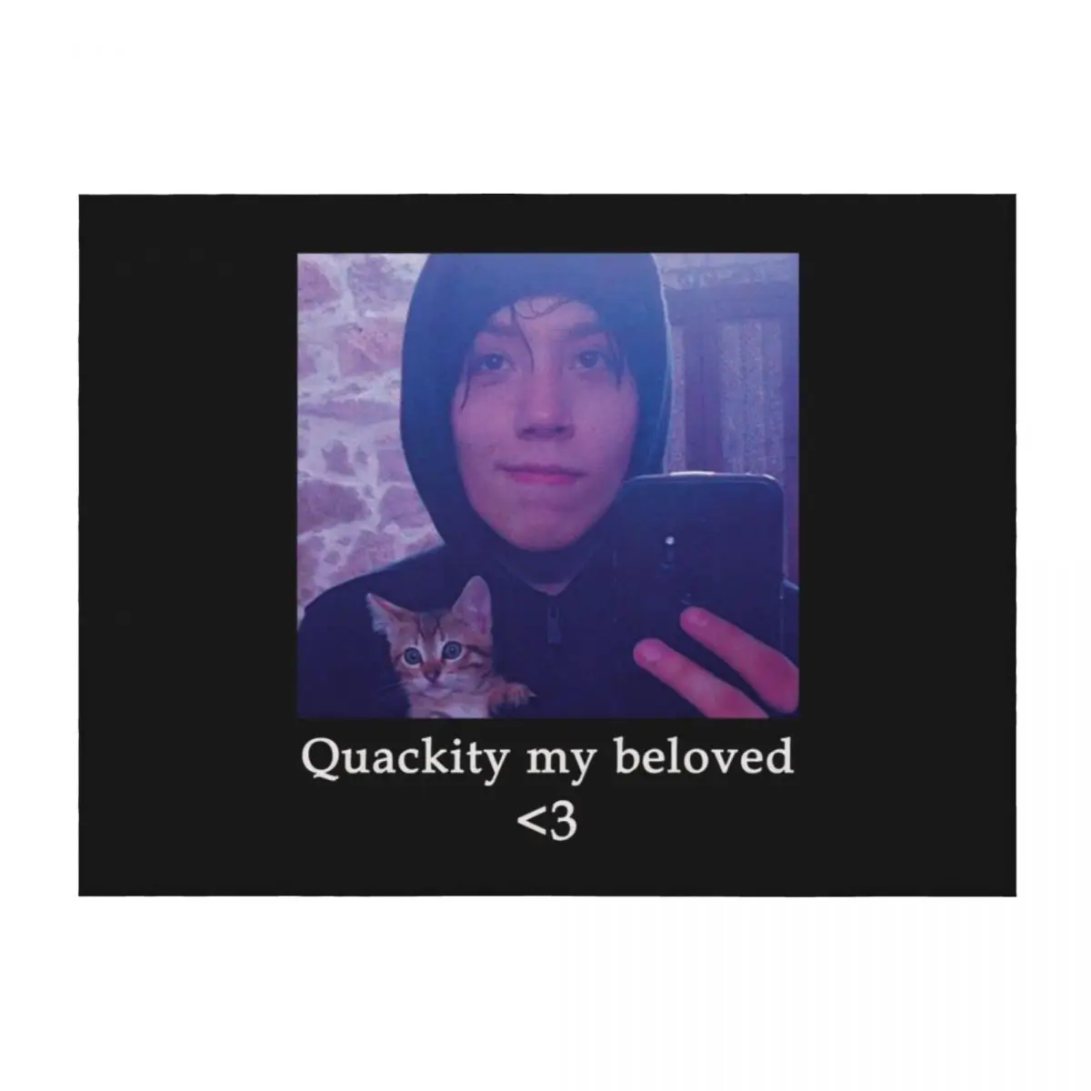 

Quackity my beloved | Beloved Quackity | Dream SMP Throw Blanket Shaggy Softest Camping Decorative Sofas Blankets