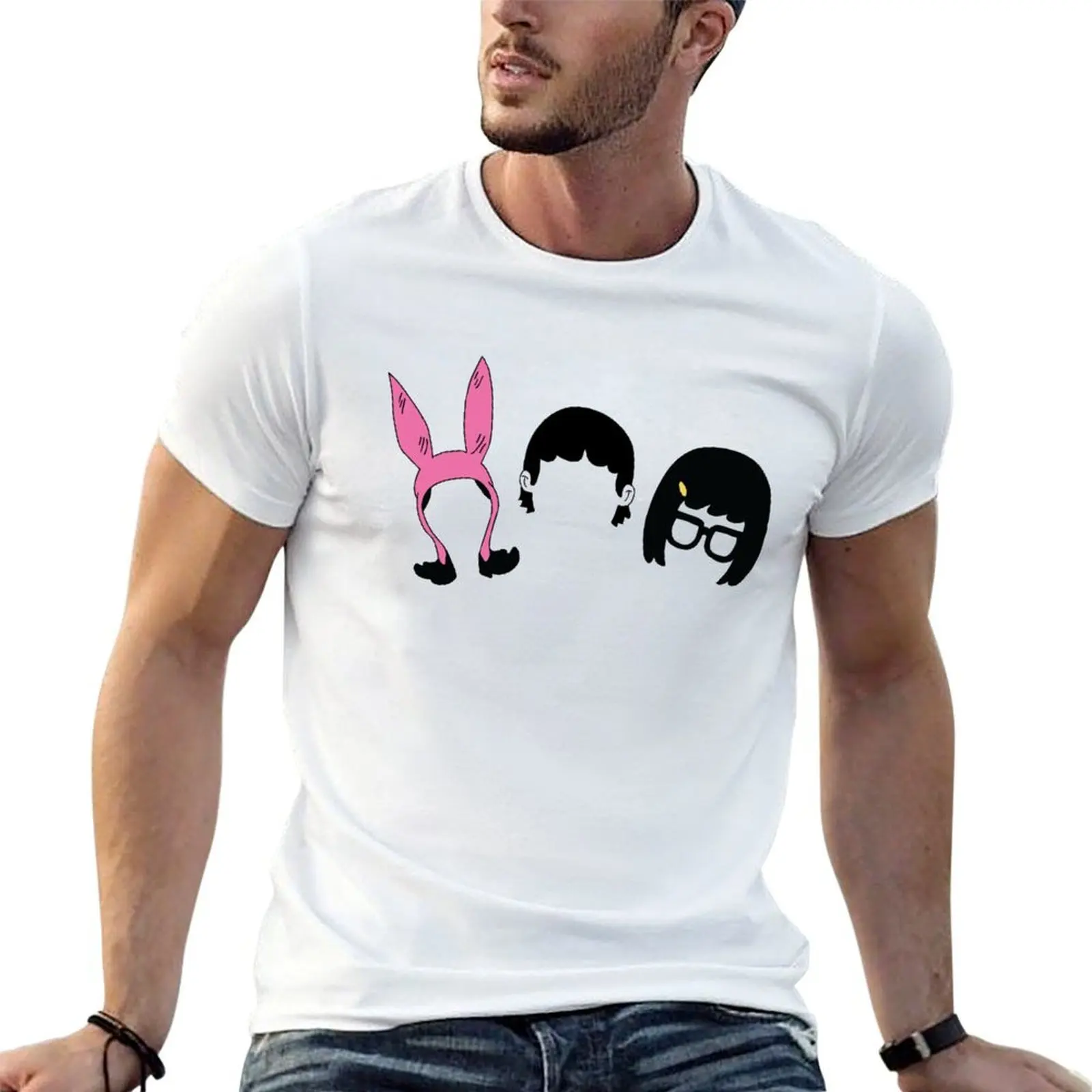 

Футболка Louis & Gene & tina, аниме, футболки для мужчин, хлопковая мужская футболка, дизайнерская футболка