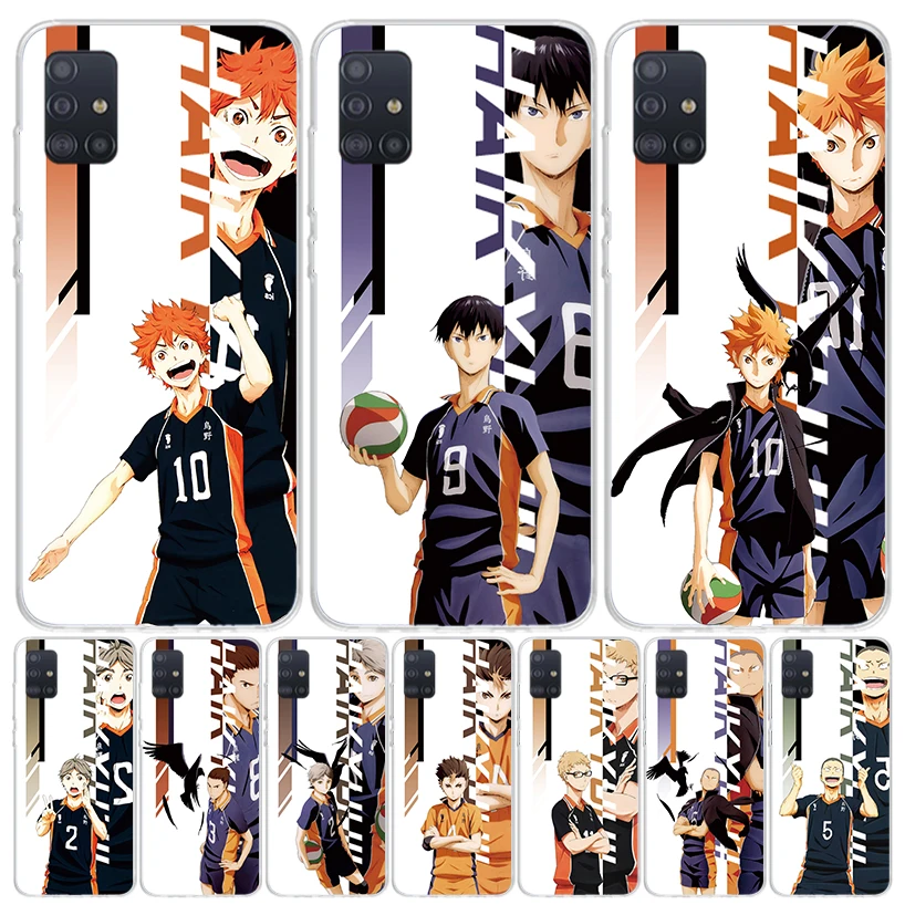 Anime Haikyuu Oya School Volleyball Case Phone Cover for Samsung Galaxy A51 A41 A31 A21S A21 A71 A50S A40 A30S A20E A10 A70 A6 A