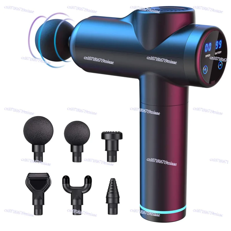 Brush Fascia Gun Muscle Massage Gun Electric Smart Touch Screen Treatment Gun