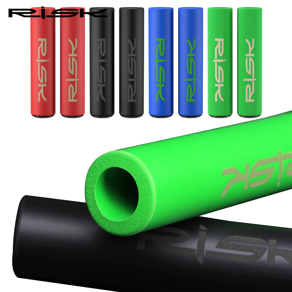 RISK MTB Bike Grips Bicycle Handlebar Grips Ultra-light Anti-skid Soft Silicone Cycling Bike Handle