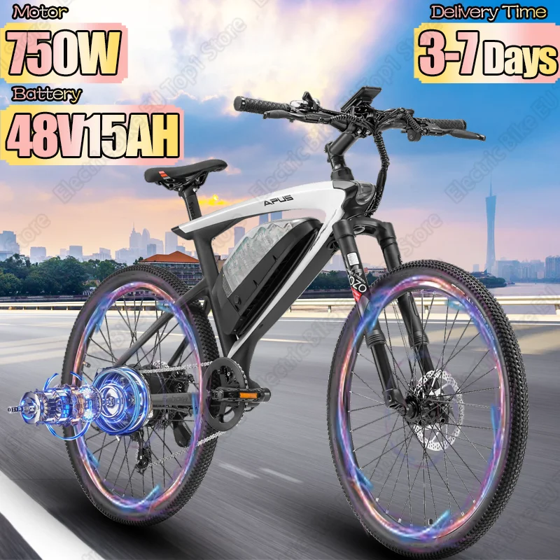 Faltbares Elektro fahrrad 750w bürstenloser Motor 48 v15ah Lithium batterie E-Bike 26 Zoll Reifen