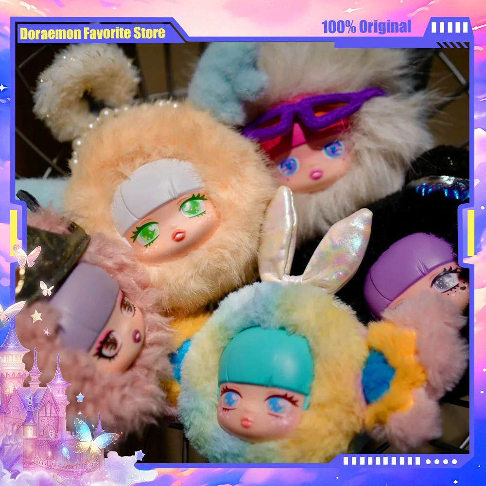 

LILISHA V2 Plush Vinyl Blind Box Headphone Bag Mystery Box Stuffed Dolls Model Soft Toy Pendant Bag Trendy Play Birthday Gift