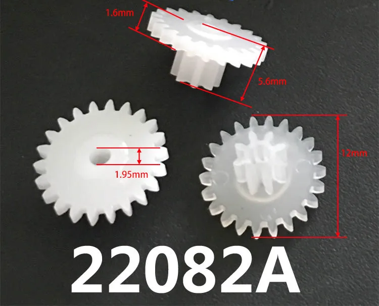 22082A 0.5M Double Layer Gears 22 Teeth/ 8 Teeth Module 0.5 Plastic Gear Parts Toy Accessories 100pcs/lot